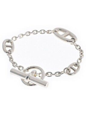 Hermes Bracelet Bangle Silver